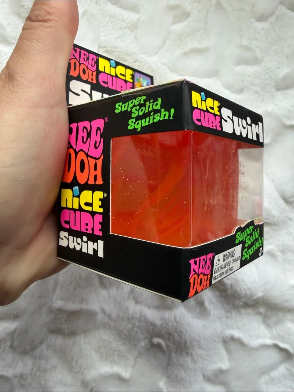 🧡❤️💛✨ **NIB – RARE NEEDOH NICE CUBE SWIRL ORANGE, RED & YELLOW!** ✨💛❤️🧡